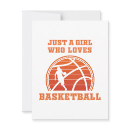 Small Just A Girl Who Loves Basketball Front View