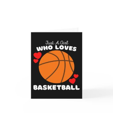 just a girl who loves basketball - cute girls bask invitations