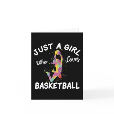 just a girl who loves basketball girl invitations