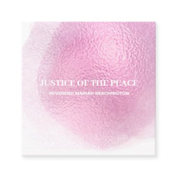 *~* justice of the peace - abstract pink blob square business invitations
