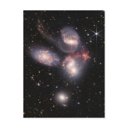 Small Jwst James Webb Space Telescope Stephan’s Quintet Postinvitations Front View