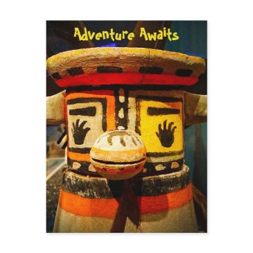 kachina doll face photo adventure awaits cute bold postinvitations