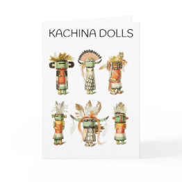 Small Kachina Dolls Invitations Front View