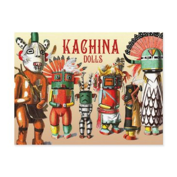 kachina dolls of the hopi native american tribe postinvitations