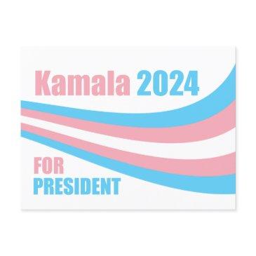 kamala for president 2024 transgender flag postinvitations