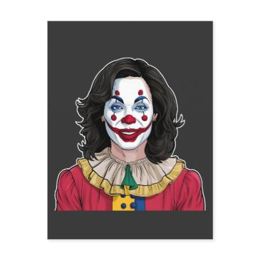 kamala harris spooky halloween clown election 2024 invitation postinvitations