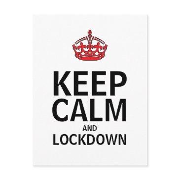 keep calm and lockdown postinvitations