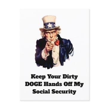 keep your dirty doge hands off my social security postinvitations