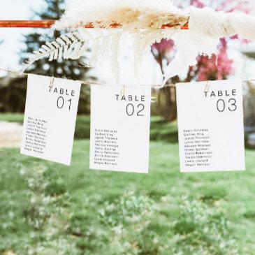 kennedy modern minimalist table seating invitations