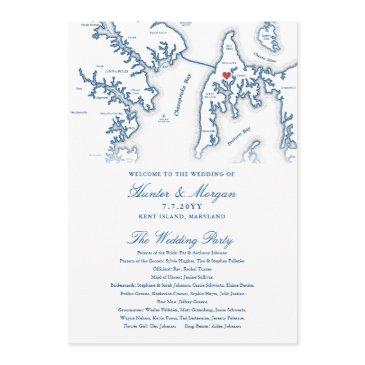 kent island maryland destination wedding program