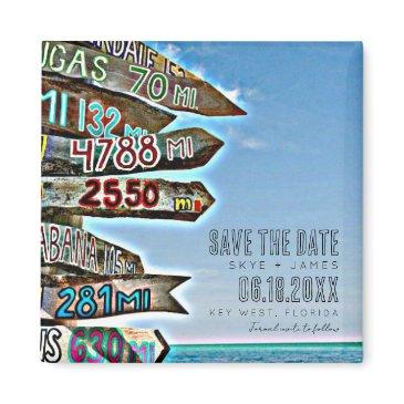 key west destination wedding save the date magnet