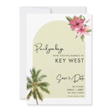 key west florida destination wedding save the date