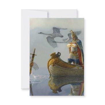 “king arthur takes the sword” by nc wyeth thank you invitations