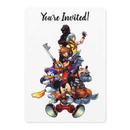 Small Kingdom Hearts: Coded | Main Cast Key Art Invitation Front View
