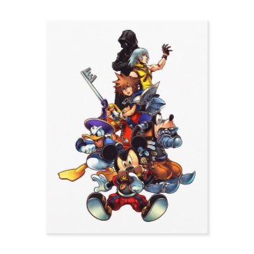 kingdom hearts: coded | main cast key art postinvitations