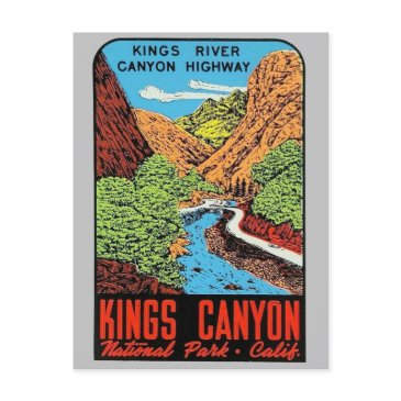 kings canyon national park ca. vintage travel  postinvitations