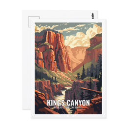 Small Kings Canyon National Park California Usa Postinvitations Front View