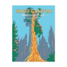 Small Kings Canyon National Park General Grant Tree Postinvitations Front View