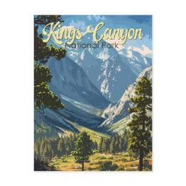Small Kings Canyon National Park Illustration Travel Art Postinvitations Front View