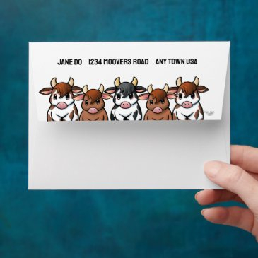 kiniart cows envelope