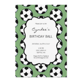 Small Kiniart Soccer Invitation Front View