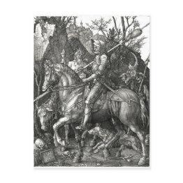 Small Knight, Death & The Devil - Albrecht Dürer C. 1513 Postinvitations Front View