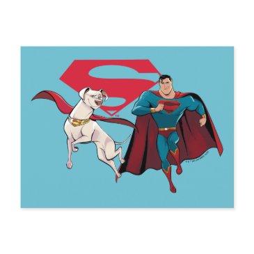 krypto & superman postinvitations