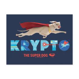 Small Krypto The Super-dog Postinvitations Front View