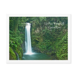 Small La Paz Waterfall, Costa Rica Postinvitations Front View