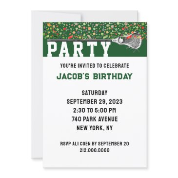 lacrosse party invitation