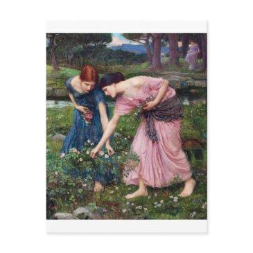 ladies picking roses, john william waterhouse postinvitations