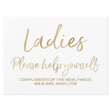 ladies please help yourself wedding sign invitation