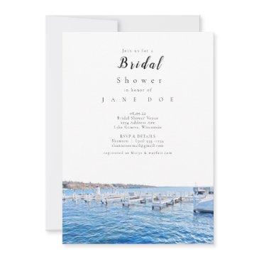lake geneva wisconsin bridal shower invitation