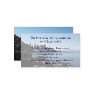lake tahoe wedding response invitations