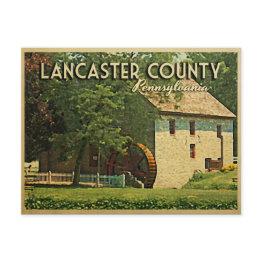 Small Lancaster County Pennsylvania Postinvitations Front View