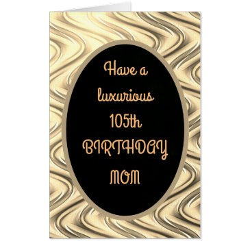 large luxury gold 105th birthday mom invitations