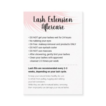 lash extension aftercare instructions appointment