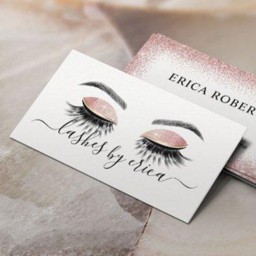 lashes makeup artist long eyelash extensions business invitations
