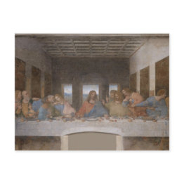 Small Last Supper Leonardo Da Vinci Painting Postinvitations Front View