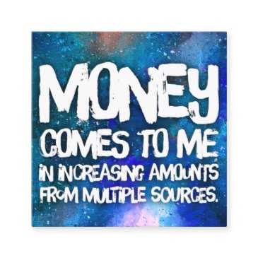 law of attraction money manifestation quote wealth square business invitations
