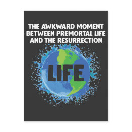 Small Lds Mormon Life Premortal Resurrection Missionary Postinvitations Front View