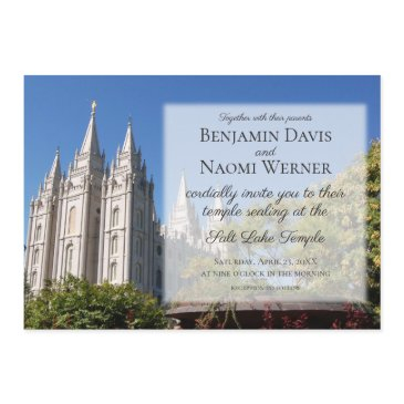 lds salt lake temple wedding invitations