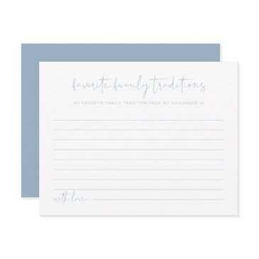 leah vibrant pastel blue family traditions enclosure invitations