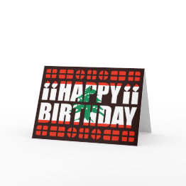 Small Lebanon Flag Birthday Invitations Front View