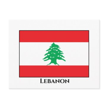 lebanon (lebanese) flag postinvitations