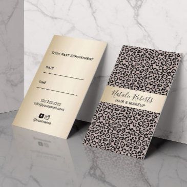 leopard hair stylist makeup artist appointment