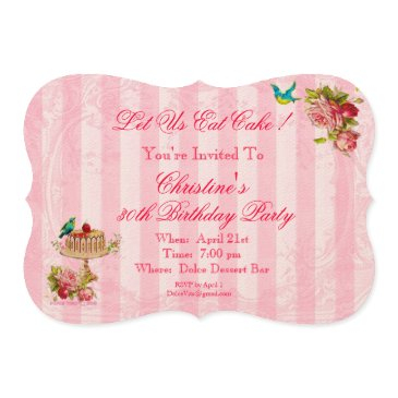 let us eat cake party invitations
