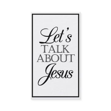 let's talk about jesus business invitations