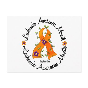 leukemia awareness month flower ribbon 3 postinvitations