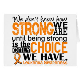 Small Leukemia How Strong We Are Front View